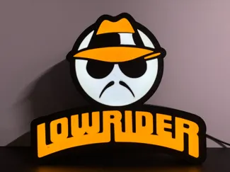 Lowrider Logo Man light box
