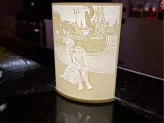 Lithophane Stand With LED Channel and Cover