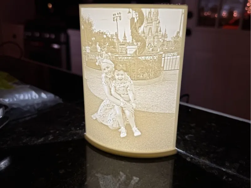 Lithophane Stand With LED Channel and Cover