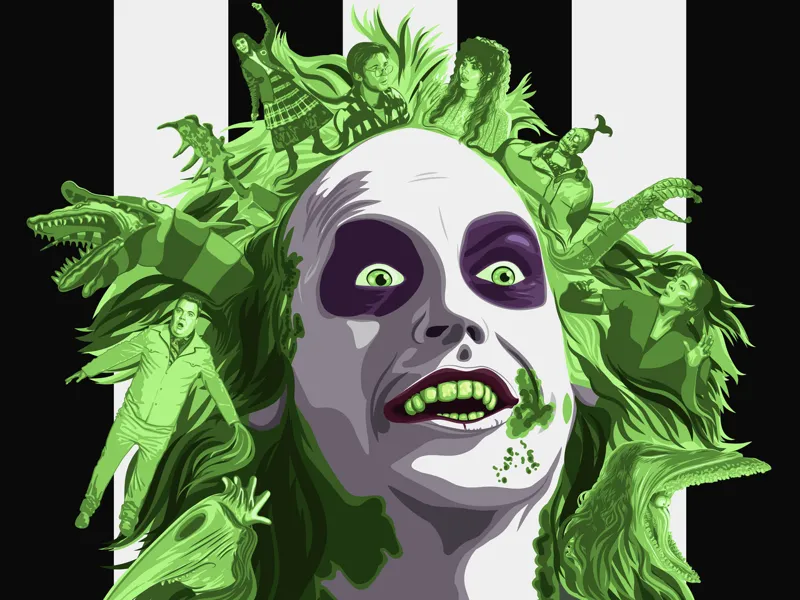 Beetlejuice Wallart