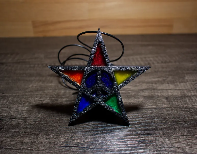 Halloween Pride Pentagram Pendant