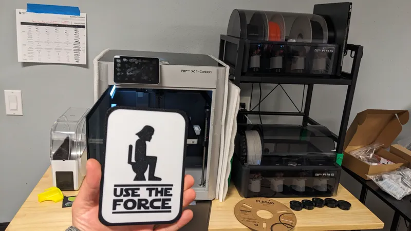 Use The Force Bathroom Sign