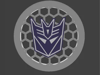 Decepticon Logo P/X series fan cover
