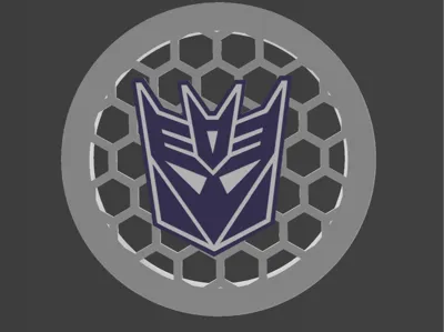 Decepticon Logo P/X series fan cover