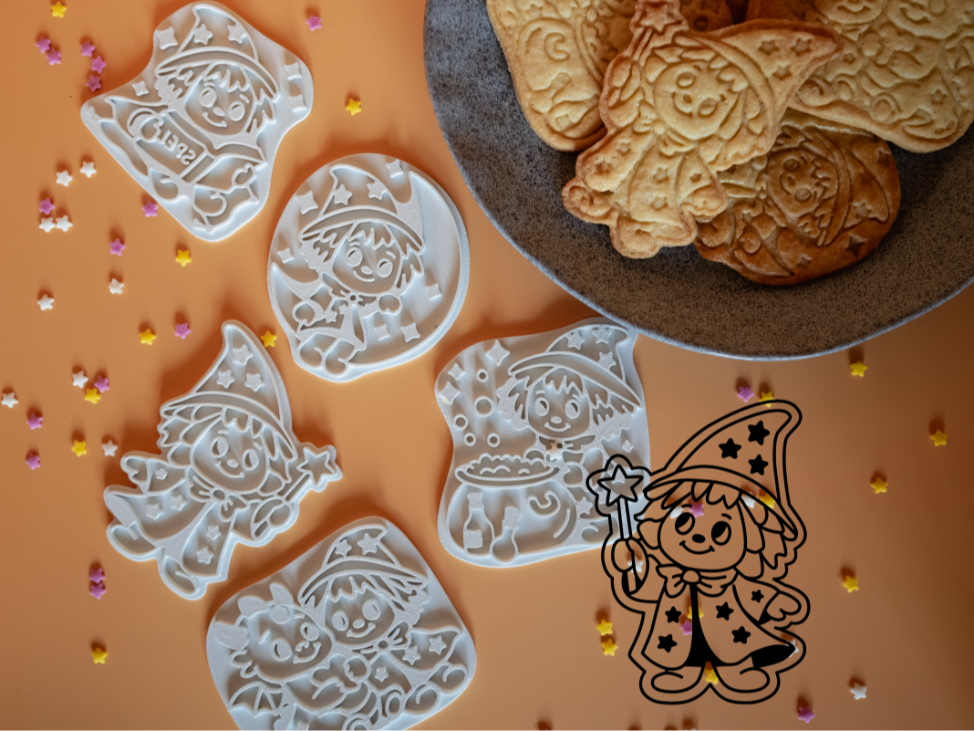 Cute Wizard Cookie Cutter