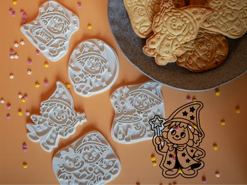 Cute Wizard Cookie Cutter