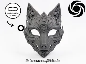 Fox Spirit Mask Wearable Cosplay
