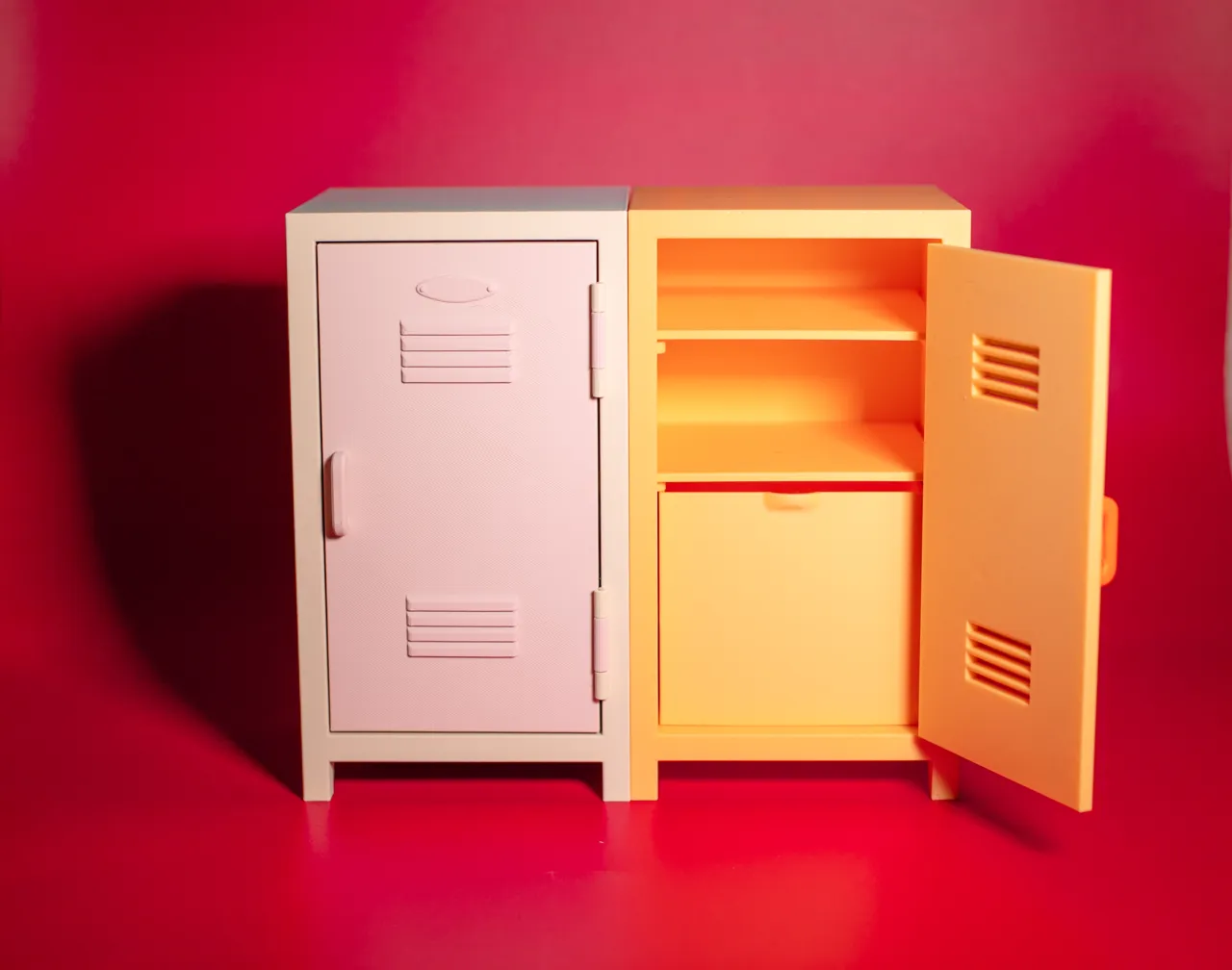 Mini School Locker – 3D Printed Desk Organizer view 4