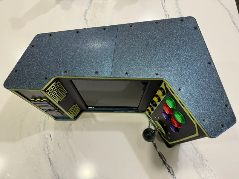 Printed Mini Arcade Machine Right Side Panels (Top/Bottom)