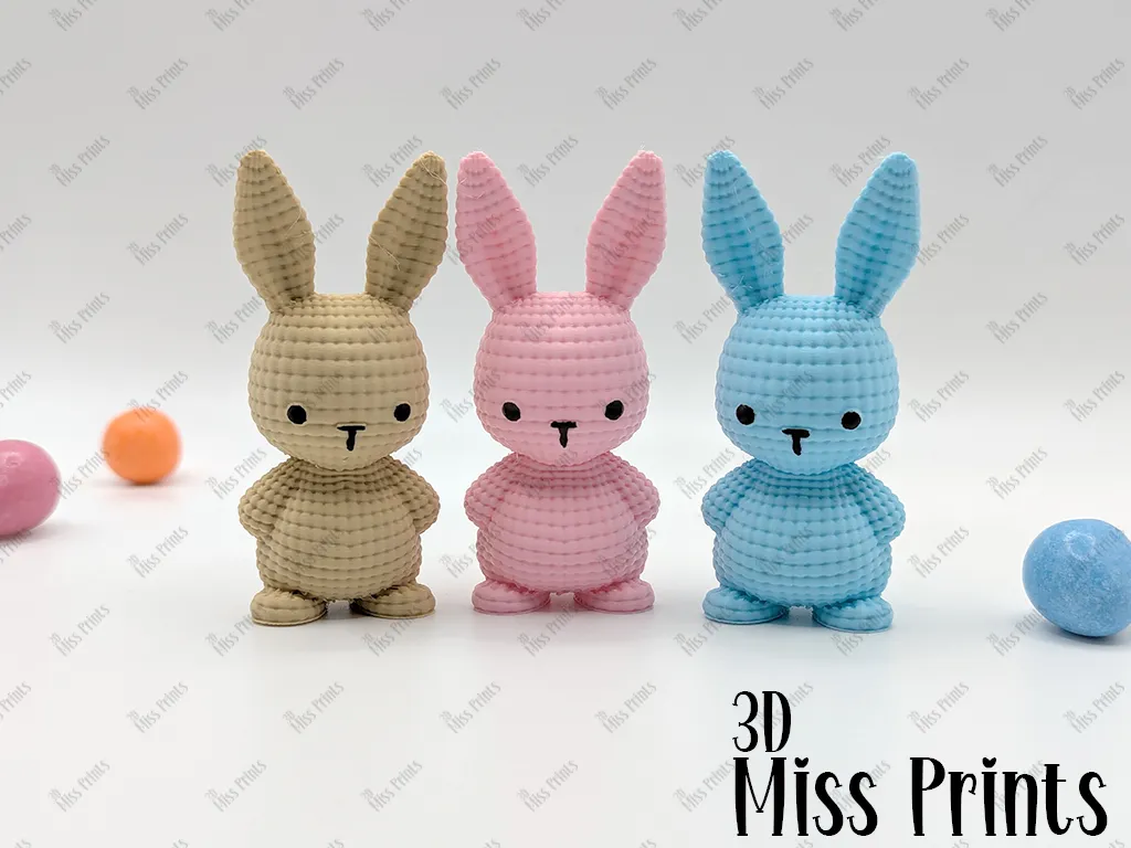 Little Knitted Bunny - Free 3D Print Model - MakerWorld