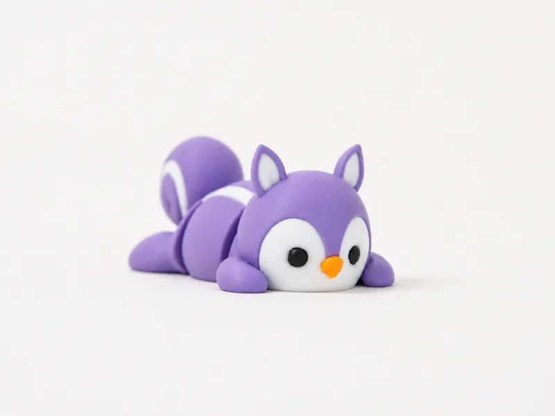 MIX-001 Articulated Penguin × Squirrel Keychain