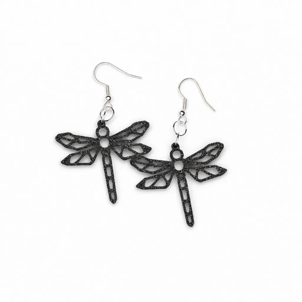 Geometric Dragonfly Earrings – Lightweight view 2