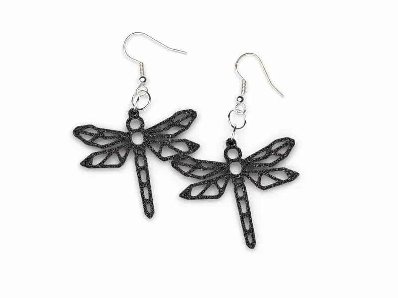 Geometric Dragonfly Earrings – Lightweight