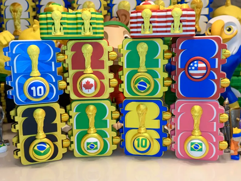 Travinha Trofeu Word Cup Para caixinha TodoDia3D