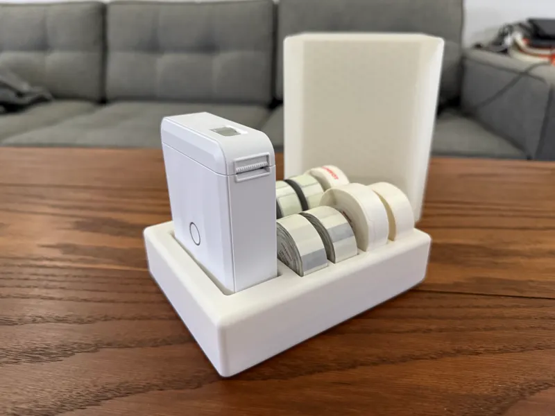 Niimbot D110 Printer Case + 8 label rolls slots
