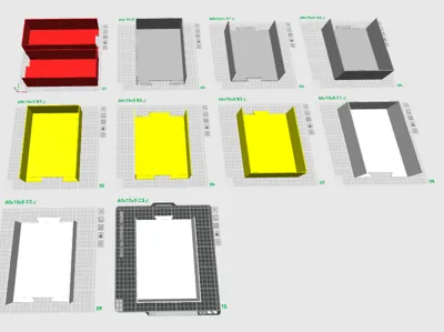 boxes 45x10x5 60x15x5