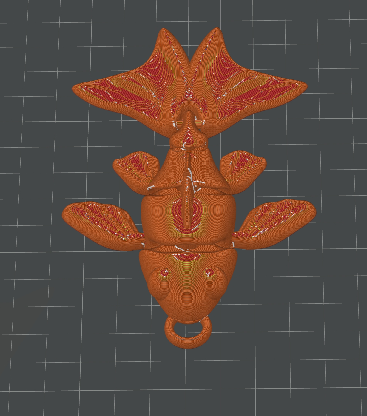 Miniatura 4 do modelo 3D 活动小金鱼，无需支撑，手机直接打印