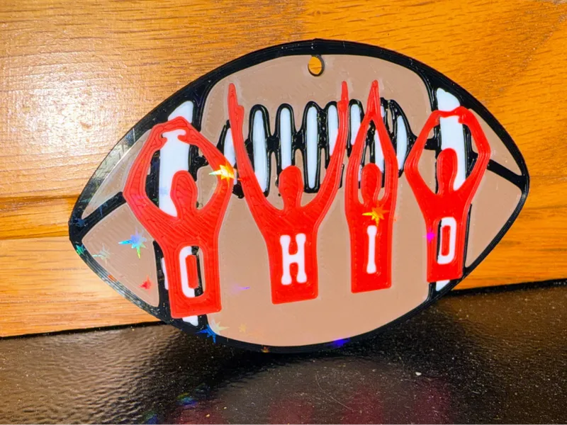 OHIO people OSU ornament Football 