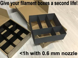 compartments for filament box (Bambulab eSUN ...)