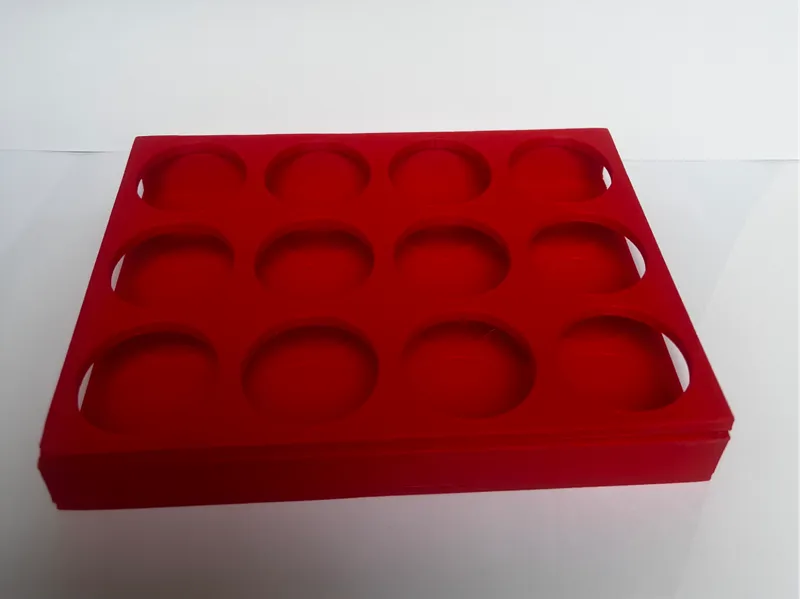 12-Well Chemical Bottle Organizer (40 mm Diameter)