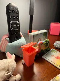 Mini poubelle de bureau à roulettes — photo 3