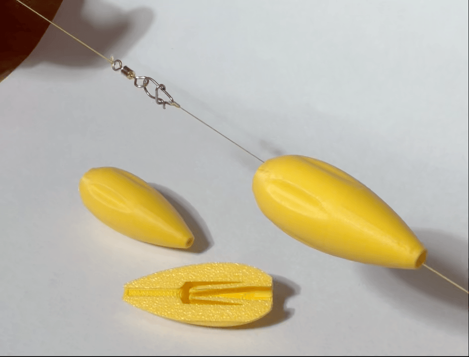 Miniatura 1 do modelo 3D 路亚助投器（防卡、防缠绕、整体打印不卡线） 钓鱼 飞蝇钓 野钓 路亚钓 鱼饵 路亚饵