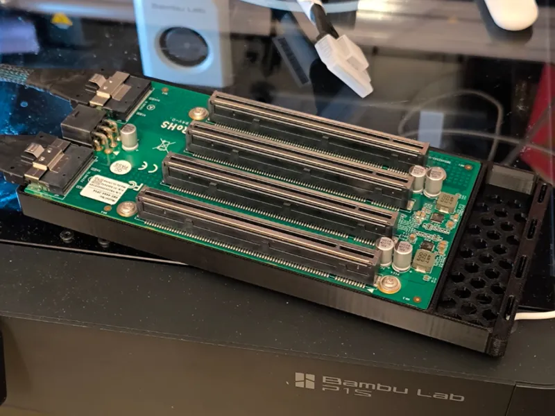 Pcie x16 拆分 pcie x4*4 底座