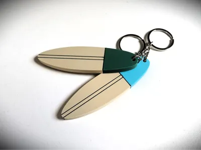 Surfboard Keychain
