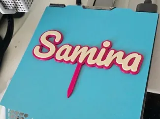 Custom Font Text (Use as Cake Topper or Standing)