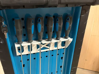 Screwdriver Holder for Pegboard/Tool Cart