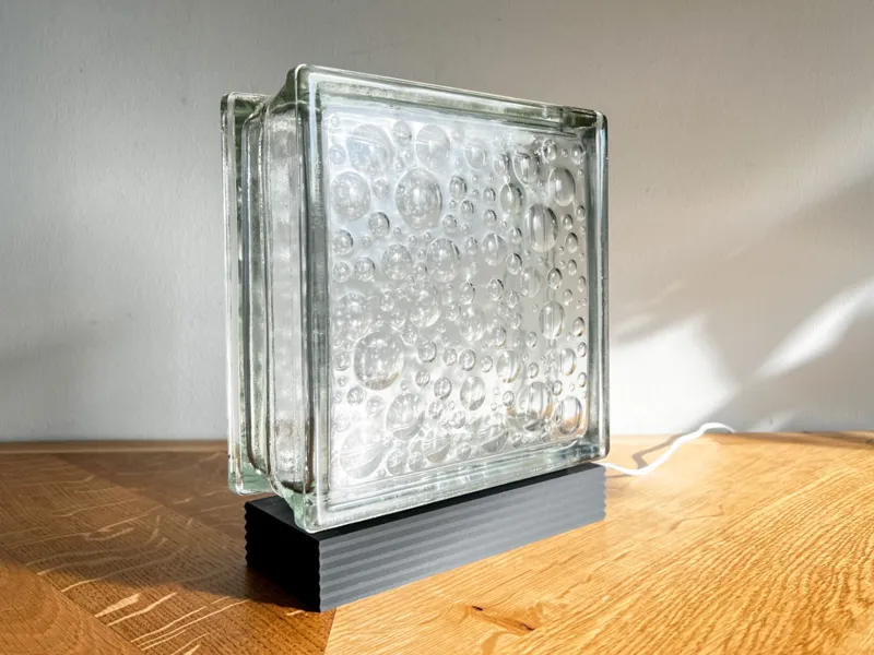 Glasbaustein Lampe