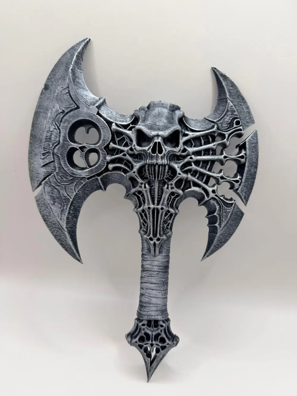 Skull Battle Axe - Free 3D Print Model - MakerWorld