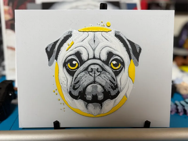Pug love hueforge