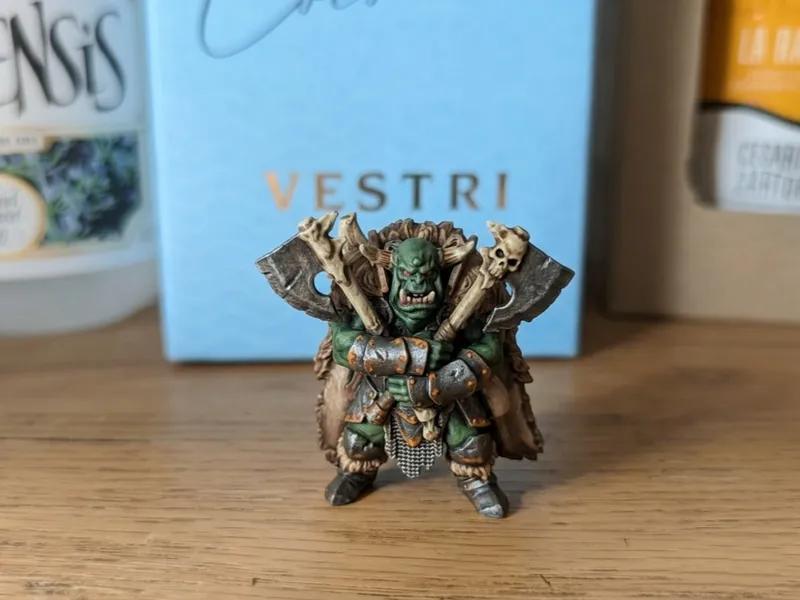 Wrathful double-axe orc