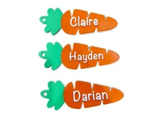 Layered Carrot Nametags NO AMS NEEDED