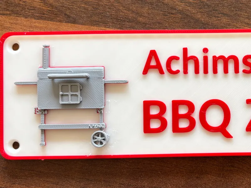BBQ Schild 