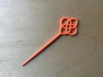 Celtic Flower Hair Clip