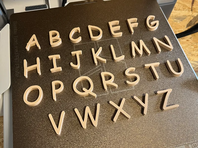 ABC Alphabet 3D Buchstaben Set / Comic MS
