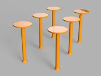 【立柱高度12cm,ϕ5cm】0.2mm 层高, 2 层墙, 10% 填充