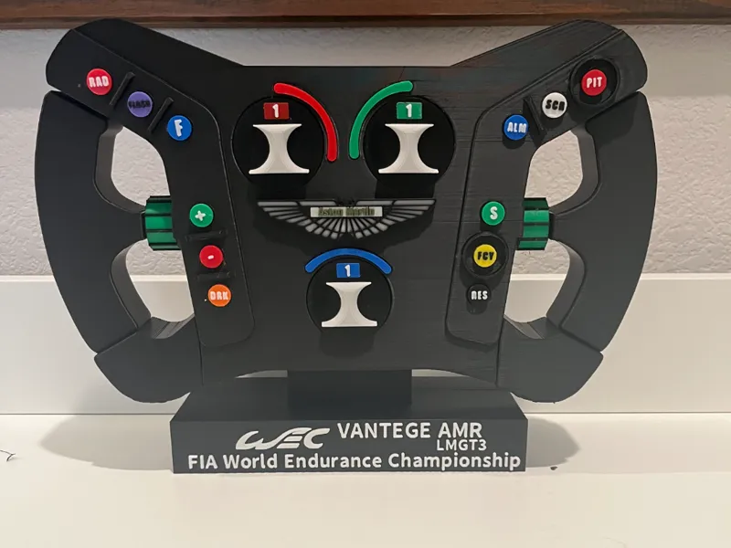 WEC Aston Martin Vantage AMR LMGT3 Steering Wheel