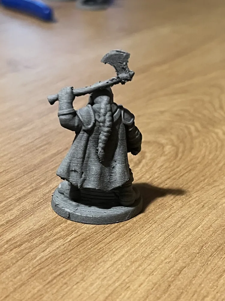 Miniature Warrior Dwarf - Free 3D Print Model - MakerWorld