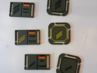 MOLLE Dienstgrad Rank Clips /  Heer / Marine