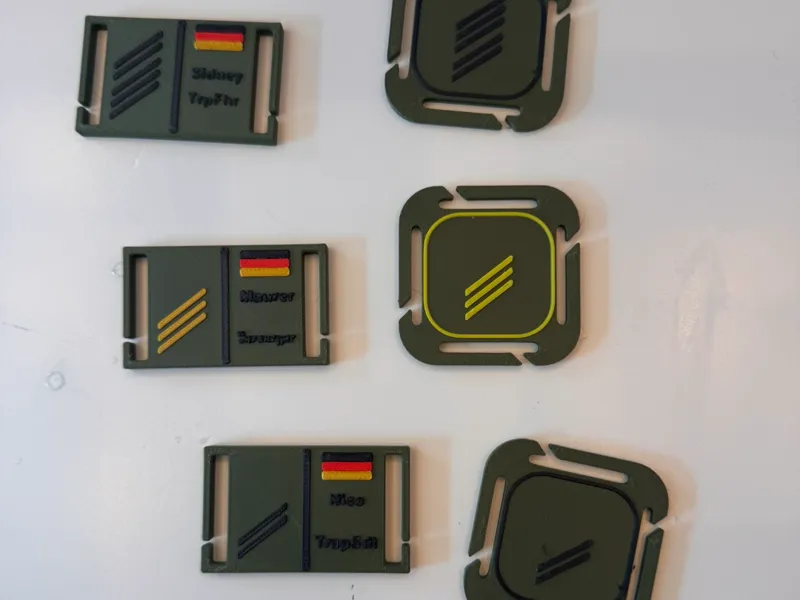 MOLLE Dienstgrad Rank Clips / Heer / Marine