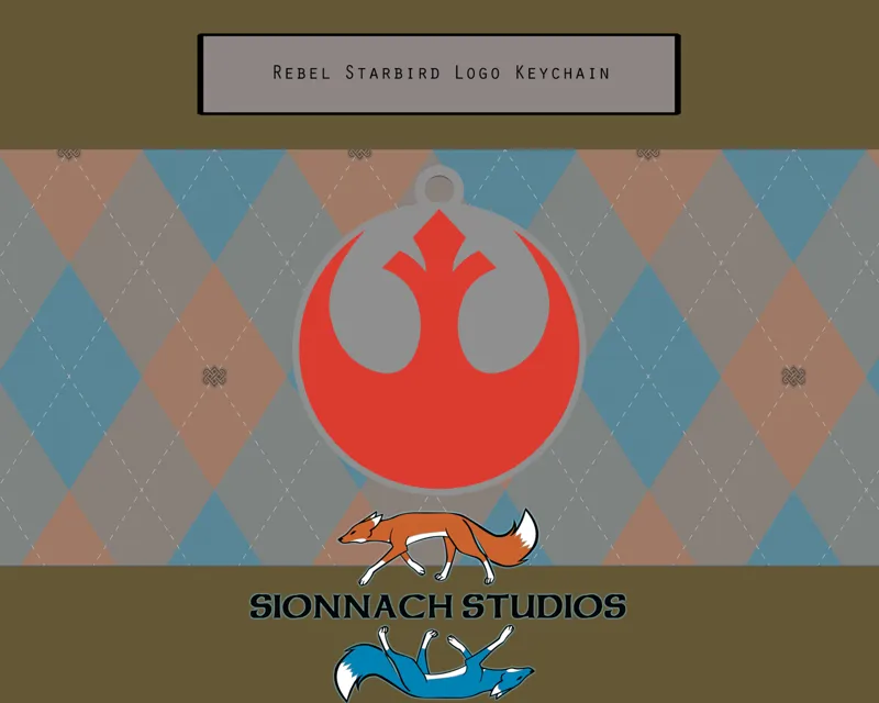 Star Wars Rebel Starbird Logo Keychain
