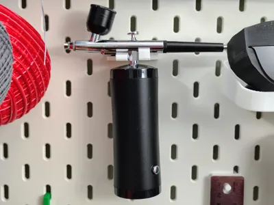 Portable Airbrush holder for  Ikea Skadis Pegboard
