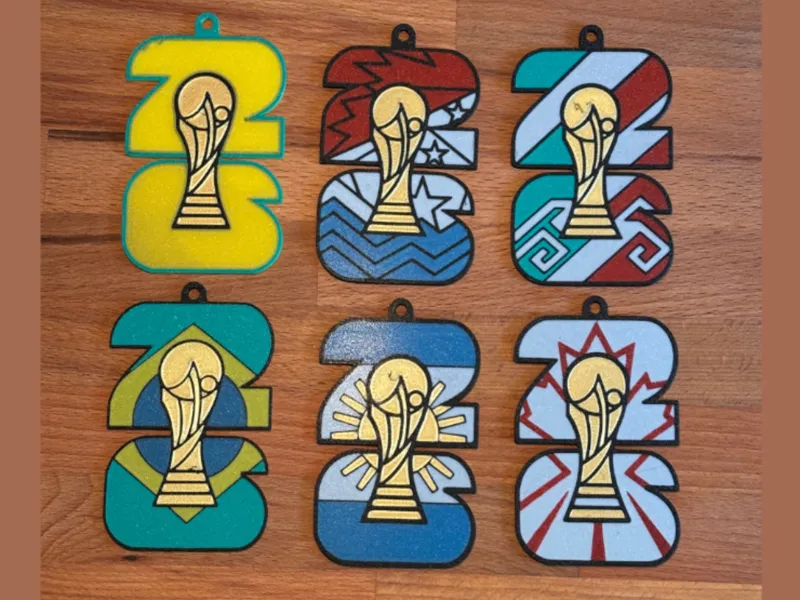 World Cup Soccer Keychains | Country Pack 1