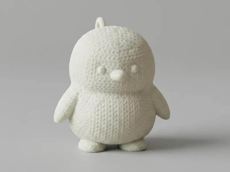 Knitted Cute Penguin Keychain