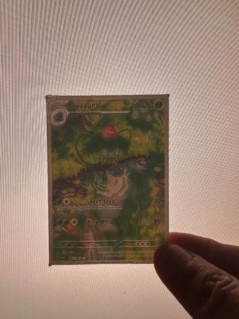 Ivysaur (151 Full Art) Pokemon Card Lithophane