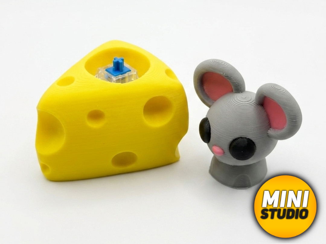 Miniatura 2 do modelo 3D Cheese Clicker + Keychain Version