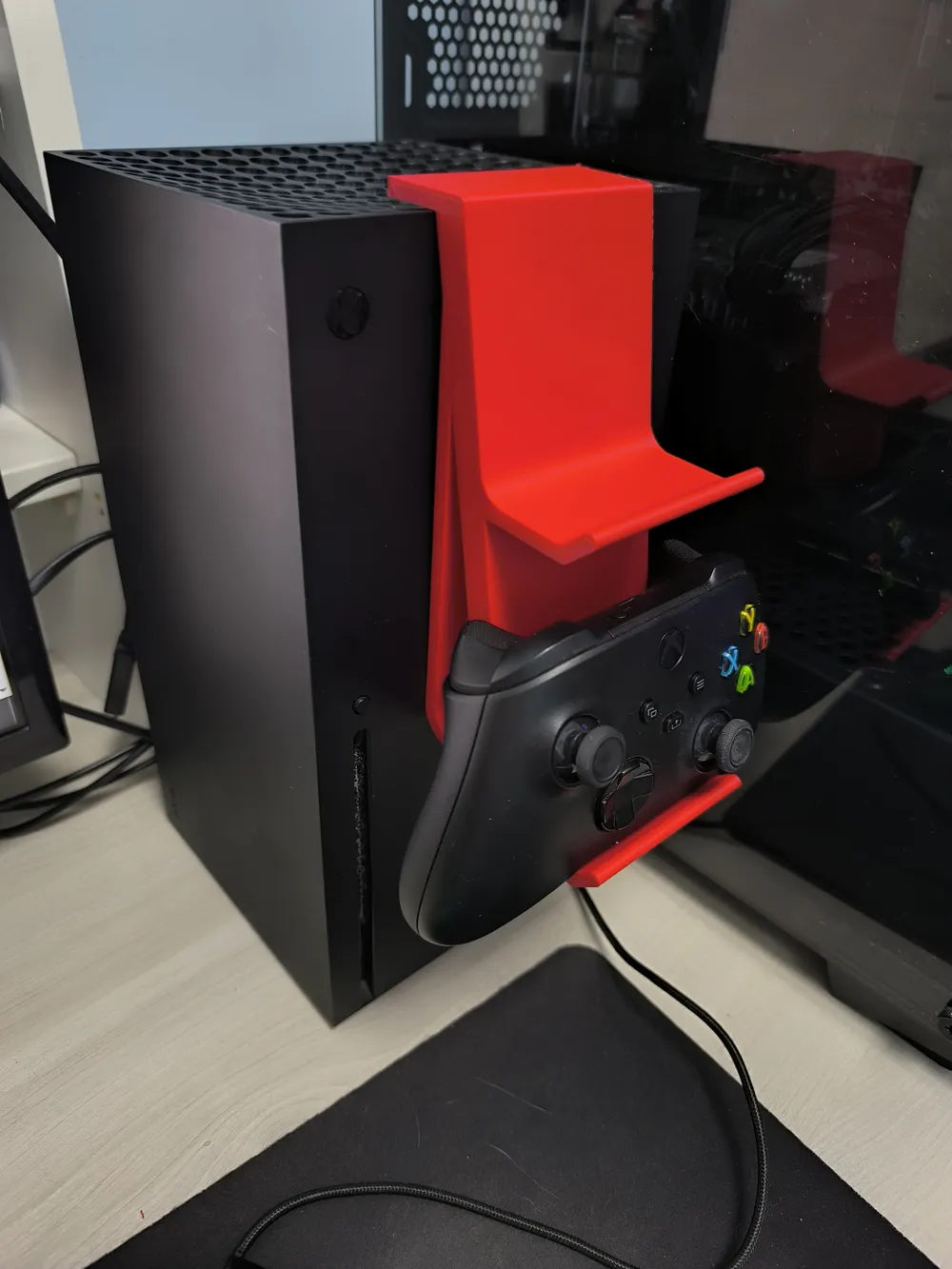Xbox Series X dual controller holder/rack - Free 3D Print Model ...